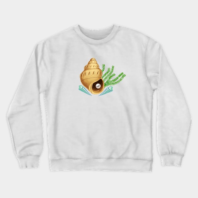 seashell Design Crewneck Sweatshirt by Imagination